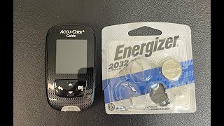 Accu Chek Guide  Easy Battery Replacement [upl. by Ergener98]