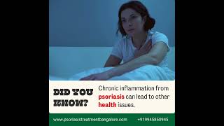 Chronic inflammation from psoriasis can lead to other health issues psoriasis inflammation [upl. by Cecil]