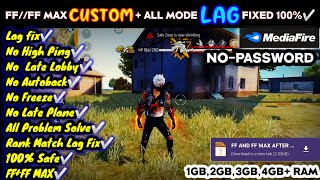 FREE FIRE LAG PROBLEM FIX CONFIG FILE TODAY⚡ ✳️ CUSTOM ALL LAG PROBLEM FIX✅ DIWALI CUP SPECIAL 😀 [upl. by Neral960]