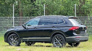 Volkswagen NEW Tiguan Allspace Life 2022 in 4K Deep Black 18 inch Kingston Walk around amp Detail [upl. by Obeng125]