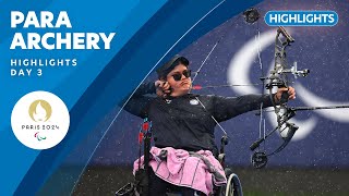 🏹 Para Archery Highlights  Day 3  Paris 2024 Paralympic Games [upl. by Tobye]