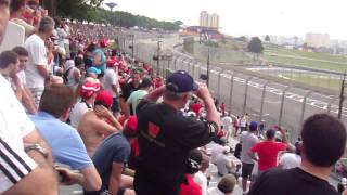 Schumacher entrando nos boxes freada absurda  Interlagos 2012 [upl. by Rosina]