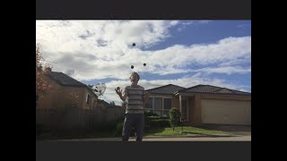 5 Ball Juggling Progression [upl. by Donaldson]