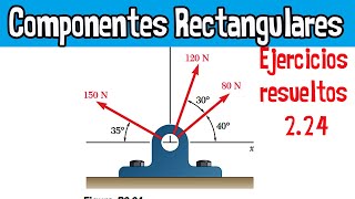 224 Componentes De Un Vector O Una Fuerza [upl. by Liana]