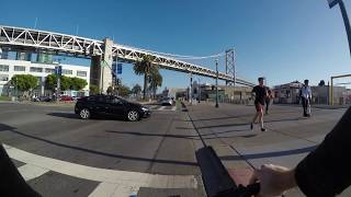 San Francisco biking from Potrero Hill to Embarcadero My daily commute [upl. by Aicinoid808]