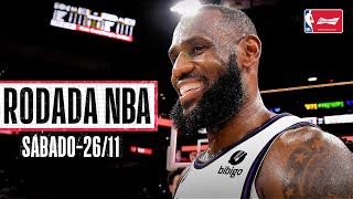 LeBron James foi SHOWTIME  Rodada NBA 2611 [upl. by Born]