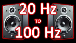 20 Hz TO 100 Hz 🔊ULTRA BASS TEST [upl. by Htinnek]