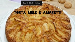 TORTA MELE E AMARETTI  RICETTA FACILE E VELOCE [upl. by Octave]