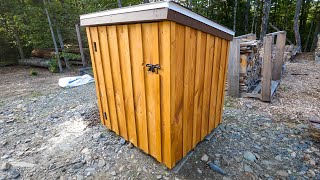 DIY Outdoor Storage Cabinet  Start to Finish [upl. by Mort]