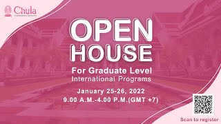 Open House for Graduate Level International Programs on Jan 25 2022 [upl. by Croix]