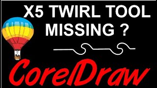 Corel Draw Tips amp Tricks X5 CorelDraw TWIRL TOOL missng [upl. by Suhploda577]