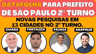 Pesquisa Data Folha para Prefeito de São Paulo 2ºTurno Boulos x Nunes 2º Turno em Fortaleza [upl. by Dunn732]