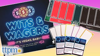 Wits amp Wagers Vegas Edition Game from Mattel Instructions  Review [upl. by Maritsa]