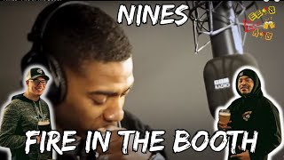 NINES SHOOTS BARS LIKE ONE  Americans React to Nines Fire in the Booth [upl. by Kuhn585]