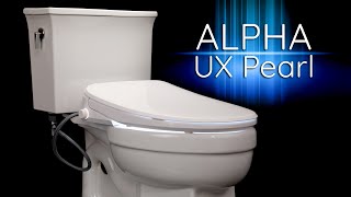 Alpha Bidet UX Pearl Bidet Toilet Seat Review  BidetKingcom [upl. by Nnalyrehs]