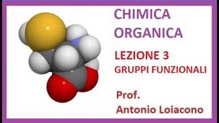 CHIMICA ORGANICA  Lezione 3  Gruppi Funzionali [upl. by Tremaine774]