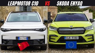 2024 Leapmotor C10 vs Škoda Enyaq  Electric SUV Battle Which Should You Choose [upl. by Ruenhcs]