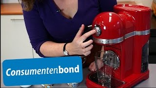 KitchenAid Artisan Nespresso  Review Consumentenbond [upl. by Fennie62]