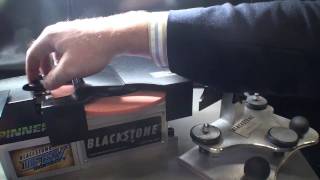 SHARPENING FIGURE SKATES MK JOHN WILSON GOLD SEAL REVOLUTION BLADES [upl. by Marline93]