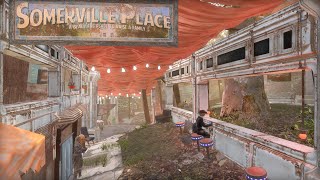 Fallout 4 Somerville Place City Settlement Tour [upl. by Fifine]