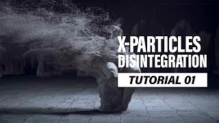 Tutorial xparticles advanced disintegration effect  Octane render [upl. by Lister315]