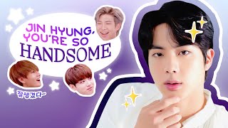 bts calling jin handsome every chance they get [upl. by Aleirbag]