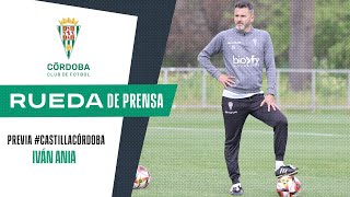 Iván Ania en la previa del partido en Valdebebas [upl. by Rockwood934]