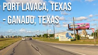 Port Lavaca Texas to Ganado Texas Drive with me on a Texas highway [upl. by Kriste]