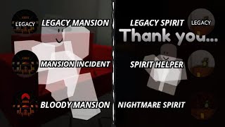 Residence Massacre Spirit Helper amp Mansion Incident All Modes [upl. by Neelrad]