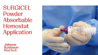 How to Use SURGICEL Powder Absorbable Hemostat to Help Control Surgical Bleeding  JampJ MedTech [upl. by Acinomahs]