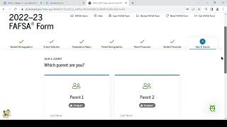 20222023 FAFSA Sign amp Submit [upl. by Madella]