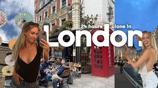 24 hours alone in London 💌 solo travel vlog [upl. by Haig]