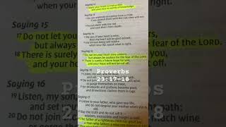 Proverbs 231718 Fear the Lord love praisejesus worship biblestudy [upl. by Saxon]