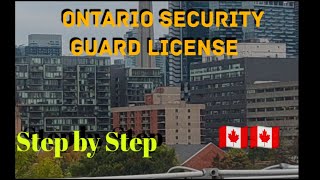 How to Apply Security Guard License Online in Ontario Step By Step Process explainedcanada jobs [upl. by Baiel397]