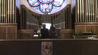 Rhapsody on English Hymntunes for Organ Duet [upl. by Yann]