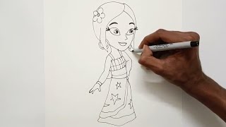 How to Draw Rajkumari Indumati  Indumati Ka Chitra  Sketch Drawing  Easy Sketches [upl. by Melvyn]