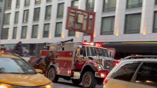 FDNY Vehicles with Sirens and Horns in Manhattan Compilation [upl. by Kuhn]