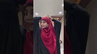 Hijab tutorial with earrings for Eid shorts viral [upl. by Eahcim]