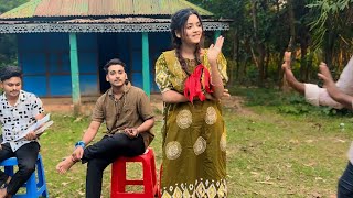 আরোহীর শুটিং দেখতে এসেছে মিরাজ ।new natok shooting video [upl. by Ulrick]