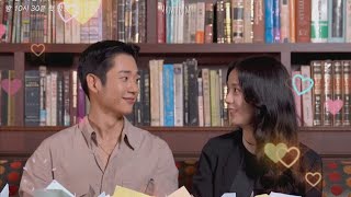 Jisoo and Jung Hae In make us jealous in the interview for 3 minutes [upl. by Edobalo]