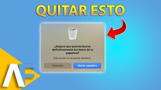 Tutorial ¿Cómo QUITAR el AVISO de PAPELERA antes de BORRAR en Mac [upl. by Gwynne]