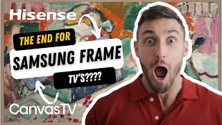 What is Canvas TV Hisense 65 Inch Class QLED 4K S7N CanvasTV™ Review [upl. by Kirtap]