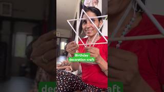 Beti ke b’day decoration  Wall hanging Craft Handmade  Ghamu Saran shorts craft [upl. by Eyllek]