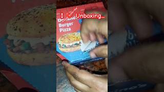 Unboxing Dominos Premium Burger 🍔 Pizza 🍕 dominospizza dominosburger burgerpizza unboxing [upl. by Gambrill]