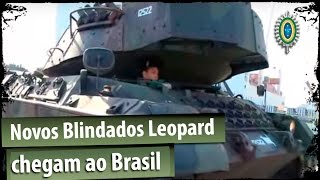 Novos blindados quotLeopardquot chegam ao Brasil  EN 126 [upl. by Karlens28]