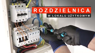 Jak podłączyliśmy rozdzielnicę skrzynkę elektryczną w lokalu [upl. by Ruffina741]