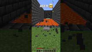 Deluding Traps at different Ages meme shorts minecraft [upl. by Ahtiekal]