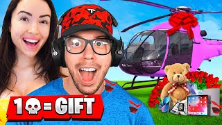 1 Elimination  1 Gift With My Girlfriend Fortnite [upl. by Zined]