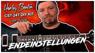 Bernd´s HB DIY Kit Teil 7  Sattel einbauen Halsstab Saitenlage und Oktavreinheit einstellen [upl. by Atived796]