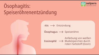 Eosinophile Ösophagitis  eine allergische Speiseröhrenentzündung einfach erklärt von Arzt [upl. by Yeta952]